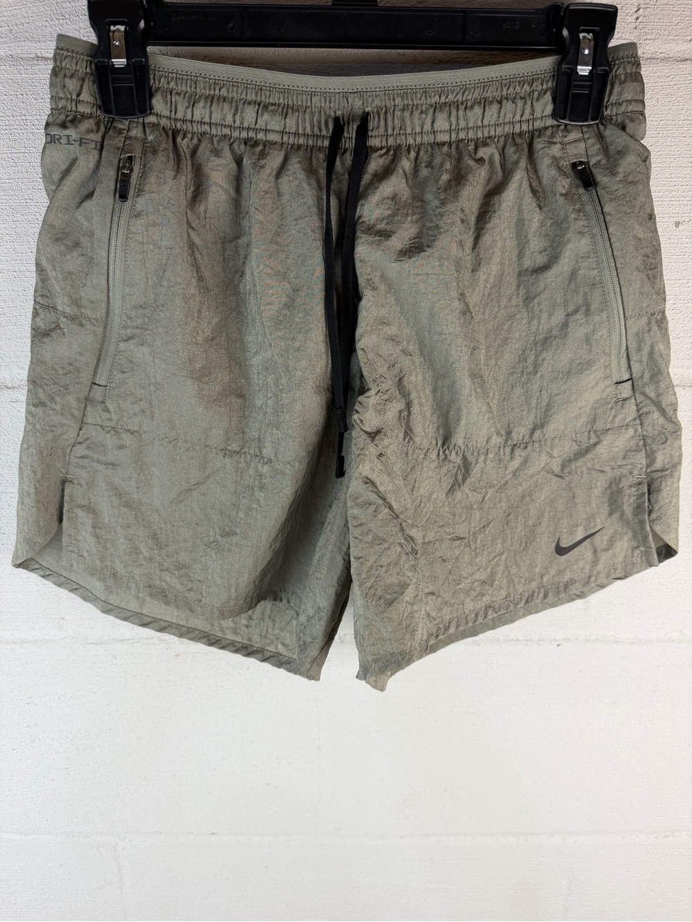 Nike Running Division Green Lined Shorts, Small